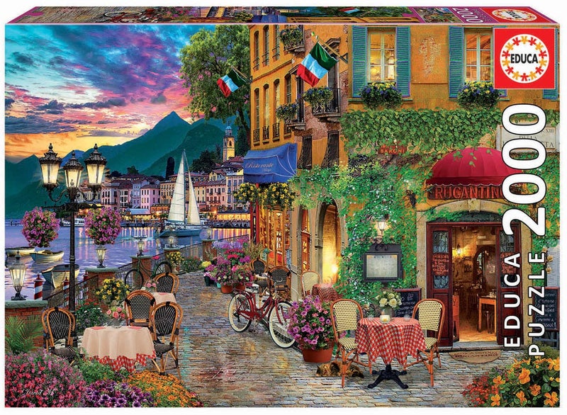 Educa - Italian Fascino - 2000 Piece Jigsaw Puzzle - Puzzle Glue Included - Completed Image Measures 37.75" x 26.75" - Ages 14+ (18009) - Image 1